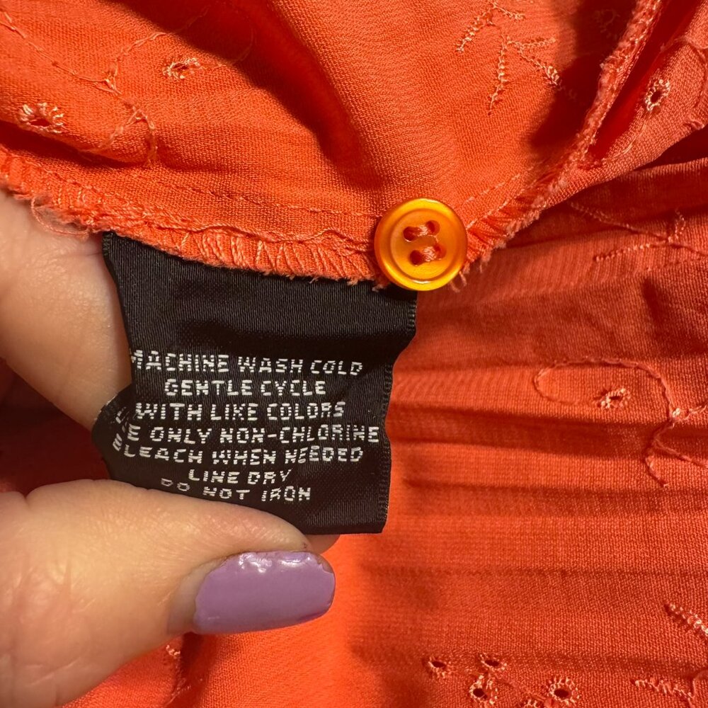 ❤️SPRING/SUMMER/OFFICE   PRETTY CORAL BLOUSE 2X       #D - Picture 5 of 6